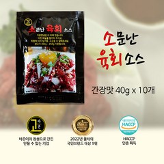 대현 소문난 육회소스 간장맛 40g x 10개