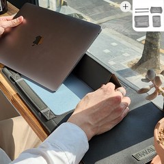 바이밸 맥북 에어 프로 삼성 엘지 아수스 레노버 노트북 슬리브 가방 파우치, 회색