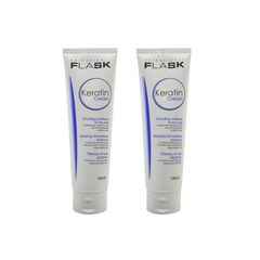 플라스크 케라틴크림 트리트먼트 180ml 2개 노워시 헹구지 않는 바르는 씻어내지 않는