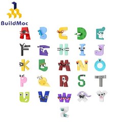 레고조립호환커스텀 파워펑션 테크닉클래식 레고모터 박스형 알파벳 빌딩 블록 영어 문자 로어 퍼즐 모양, 03 969Pcs