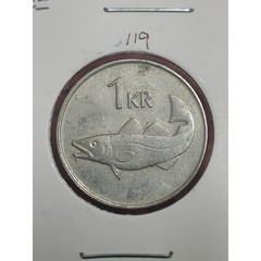 아이슬란드 1981년 1크로나 주화(물고기)