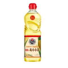 백설 옥수수유, 900ml, 3개