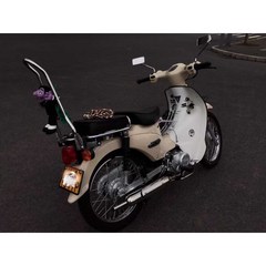 슈퍼커브시시바 등받이 오토바이 튜닝 수하물 랙 바, A형 단일 뾰족한 활 검은색 높이 60cm