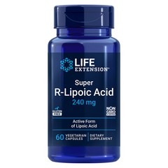 라이프 익스텐션 슈퍼 R-리포산 240 mg 60 야채캡슐 2병, 60정, 2개
