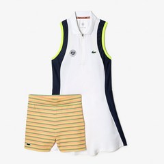 라코스테 여성 테니스복 골프복 스포츠 롤랑 가로스 에디션 민소매 원피스 EF6365-53G VIU