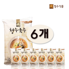 청수국수 (포장) 2.5kg x 6개(1Box 150인분), 6개