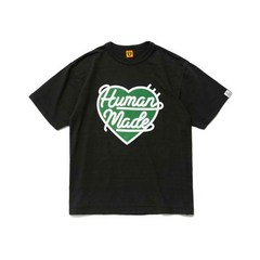 RICK셀러 휴먼메이드 Human Made 23Aw #2325 사랑 필기체 편지 커플 커플 반팔 티 남성과 여성 대나무면 티셔츠