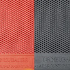 업그레이드 탁구 러버 DIY 롱핌플 변칙 공격 맞춤 컨트롤 구질 수비형 클럽 돌기, 적색 OX+접착시트