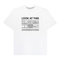 강성어패럴 룩앳디스 오버핏반팔 티셔츠