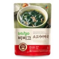 비비고 소고기 미역국, 500g, 3개