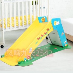접이식 슬라이드 어린이 실내 작은 미끄럼틀 장난감 종이 아기 집, B. 노란색슬라이드