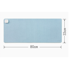 유핀 SINCO 스마트 온열 데스크 전기매트 책상 마우스 히팅 패드, S-80, 블루, 1개