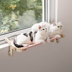 카무라라 고양이 창문 창틀 해먹, 대형 핑크그레이