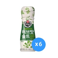 백설 허브맛 솔트 순한맛, 50g, 6개