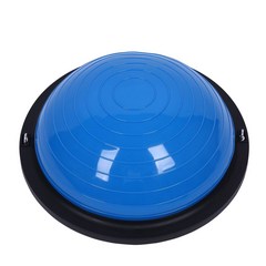 터치온리 보수볼 + 튜빙밴드 세트 홈트 프로 밸런스볼 돔볼 하프짐볼, 블루