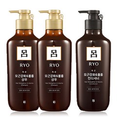 [무료배송]려 흑운 모근강화&볼륨 (샴푸+컨디셔너) 550ml, 1세트