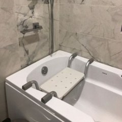 KR 성인 노인 환자 미끄럼 방지 목욕 욕조 의자 노약자 장애인 보조 간이 체어 욕실 화장실, 1개