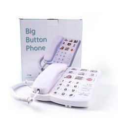 메모리 키 전화 | 노인 치매 알츠하이머 청력 장애 증폭, 01 Large Keys Telephone