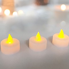 [24개 1세트] 일렁이는 불빛 미니 LED초 티라이트 캔들 건전지 촛불 용품