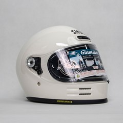 오픈페이스헬멧 소두핏헬멧 경량 레트로 헬멧 글램스터 크루즈 라떼 오토바이 풀 프리 클라이밍, WHITE+XL