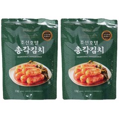 피코크 조선호텔 총각김치 1kg x 2팩 냉장, 2개