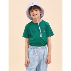 (국내배송) 수피마 라운드 티셔츠 그린 (BI3242UE2M) BEANPOLE KIDS 빈폴 키즈