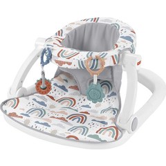 피셔 프라이스 휴대용 아기의자 싯미업 바닥의자 (장난감포함), 레인보우 샤워