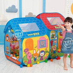 아이존 뽀로로 더블 하우스 볼텐트 볼포함 아기 유아 놀이 텐트