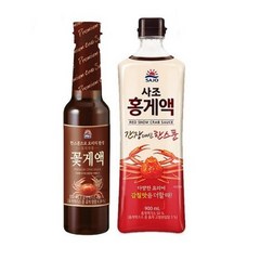 사조 꽃게액젓 + 홍게액젓 900ml 전참시 이영자 전현무 바질김치 파김치 레시피 국산 꽃게함량 75%, 4세트