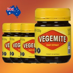 호주 국민 잼 베지마이트 220g x 4통 저염 짭짤하고 구수한맛, 4팩