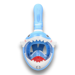 [유해물질검사완료] 대디웨어 상어 스노쿨링 마스크 유아 아동 어린이 물놀이용품, 상어 블루