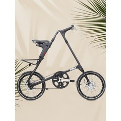 스트라이다 SX QR+무광블랙 부산 미니벨로 삼각형 접이식 출퇴근 여행 자전거, 블랙