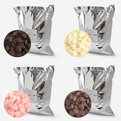 [썬데이베이커리] 초콜릿 DIY 버릴스 컴파운드 코팅 초콜릿 1kg 모음/다크 밀크 화이트 딸기, 버릴스 화이트, 1개