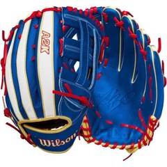 윌슨 WILSON 12.5 A2K 시리즈 무키 베츠 게임 모델 글러브 2023 - 로얄/골드/화이트, Royal/Gold/White, Right Hand Throw