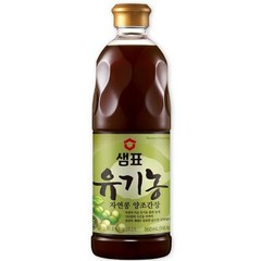 샘표 유기농자연콩 양조간장 860ml, 8개