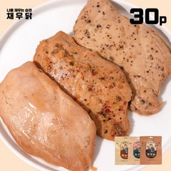 채우닭 실온 닭가슴살 3종 혼합 100g 30팩, 오리지널 30