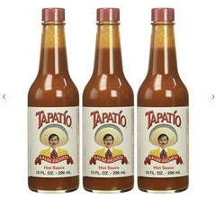 Tapatio Salsa Picante Hot Sauce 타파티오 살사 피칸테 핫 소스 10oz (296ml) 3팩, 3개, 296ml