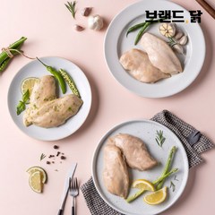 브랜드닭 스팀 닭가슴살 3종 혼합, 100g, 10팩