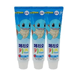 트윈스몰 LG페리오키즈 헬로카봇 치약3단계 사과향75g, 75g, 3개