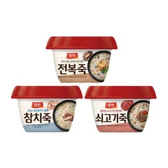 동원 양반 전복죽4개+참치죽4개+쇠고기죽4개, 288g, 12개