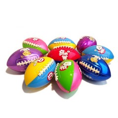 럭비공 미식축구 소프트럭비공 baby mini size 1 American small rugby for young children park rugby training toy, 무작위 색상, 1개