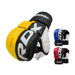 [한국유일정품]링사이드코리아 RDX T6 MMA 종합 격투기 스파링 글러브 복싱 오픈핑거 태권도 장갑, 옐로