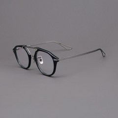 알란블루 안경 테 뿔 초경량 디자인 엣지 특이한 티타늄 독특한 홀더 남자 유니크