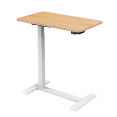 [카멜마운트] 전동식 높이조절 이동식 사이드 테이블 스탠딩책상 MSD-1, 화이트