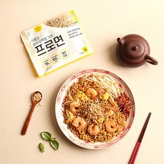 고단백 저탄수 국수 소면 - 태국팟타이맛 8개 (스프포함) / 프로틴 생면 식단면 [피터그랩 프로면], 110g