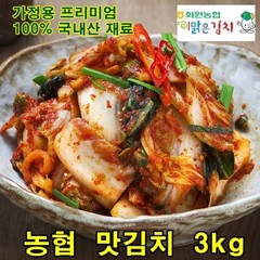 해남 농협 맛김치 3kg 맛영양 높은 전라도 고급 김치, 1개