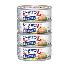 Hagoromo 하고로모 푸즈 일본 씨치킨 L 참치 캔 통조림 70g 8팩, 8개