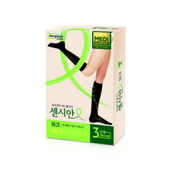 동국제약 센시안 워크 의료기기 종아리 압박밴드 블랙 유발, 1개, 종아리/무릎형