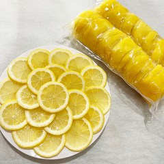 냉장 레몬 슬라이스 1kg 대용량 업소용 납품용 컷팅레몬, 1개