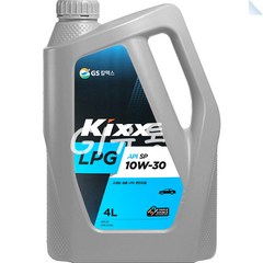 GS칼텍스 킥스 Kixx LPG 10W30 4L 고성능 LPG 엔진오일 승용 RV API SP, 1통, Kixx LPG 10W-30 4L+부직포타올_1장